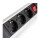 Spacetronik Listwa zasilająca SPS-T34BS - 3 gniazda 1.5m srebrno-czarny - 1153965 - zdjęcie 3